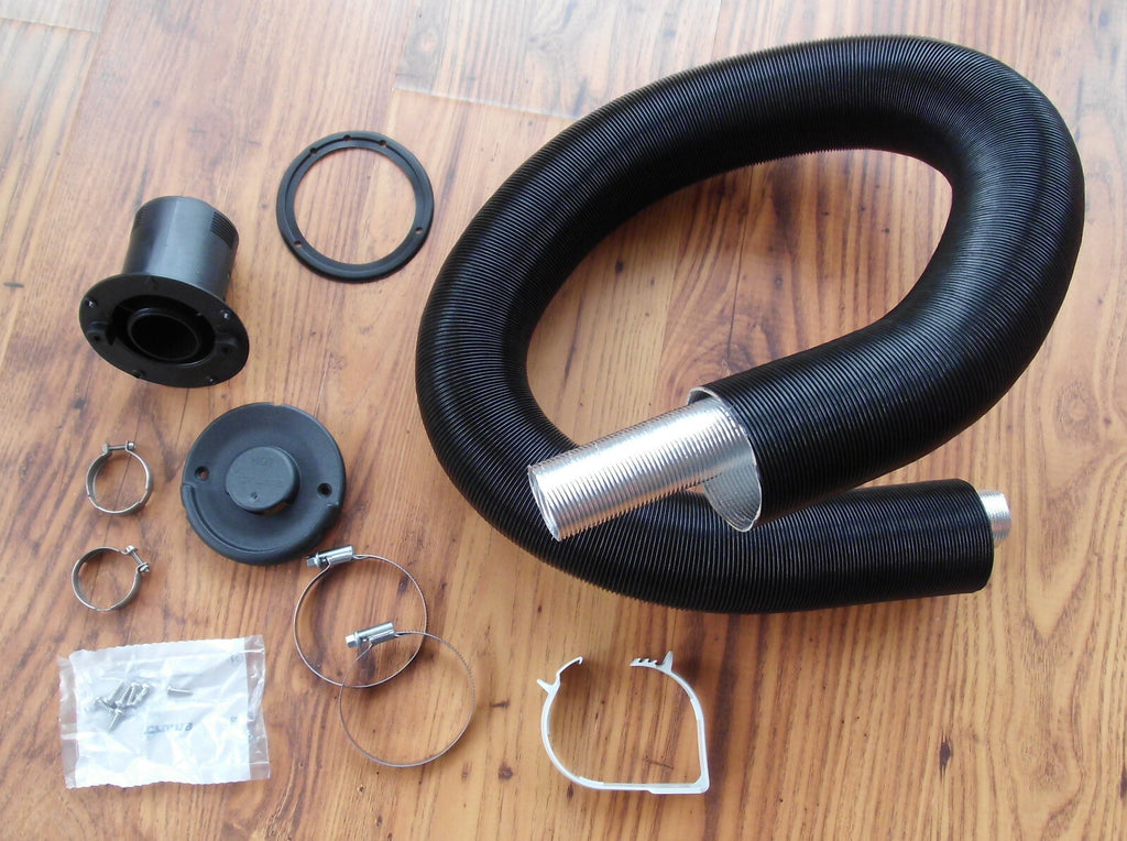 Wandkamin Set WK64L für E 2400 Vario Heat schwarz Gas Heizung Truma  309f689 NEU