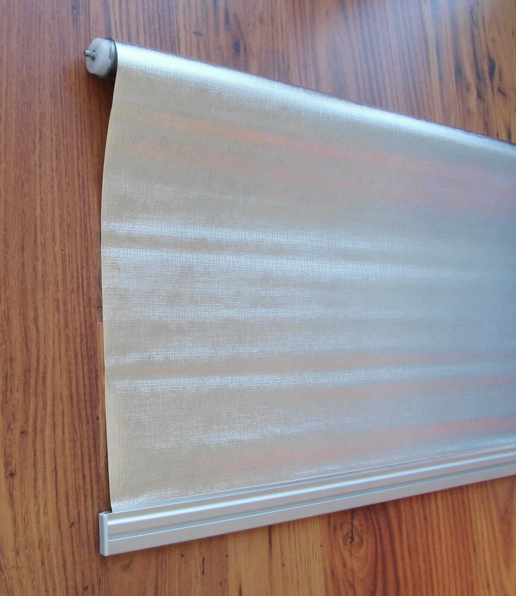 REMIsun Spring Rollo Verdunkelung Nennmaß 870 x 600 Alu / Weiß  88603f NEU