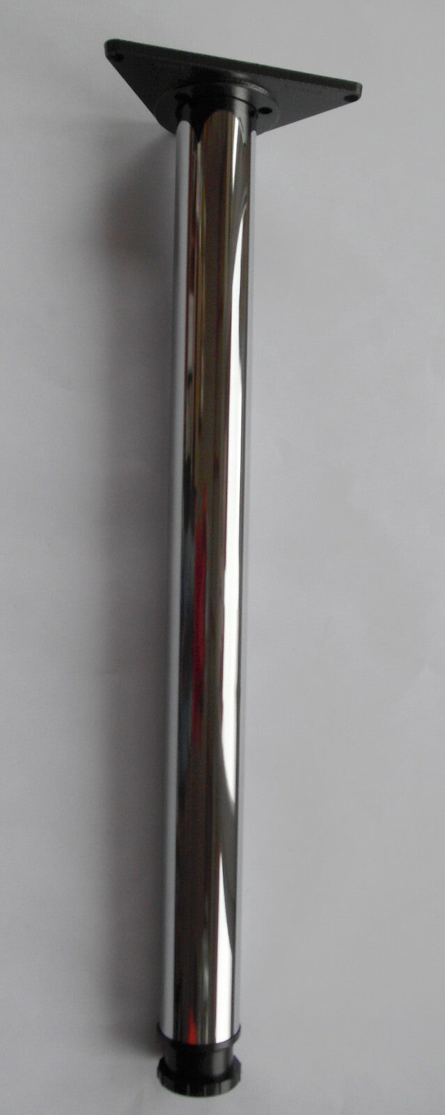 Tischfuß Set Rohr Ø 60mm crom glanz, L: verstellbar 71-73,5 cm 635.06.276H NEU