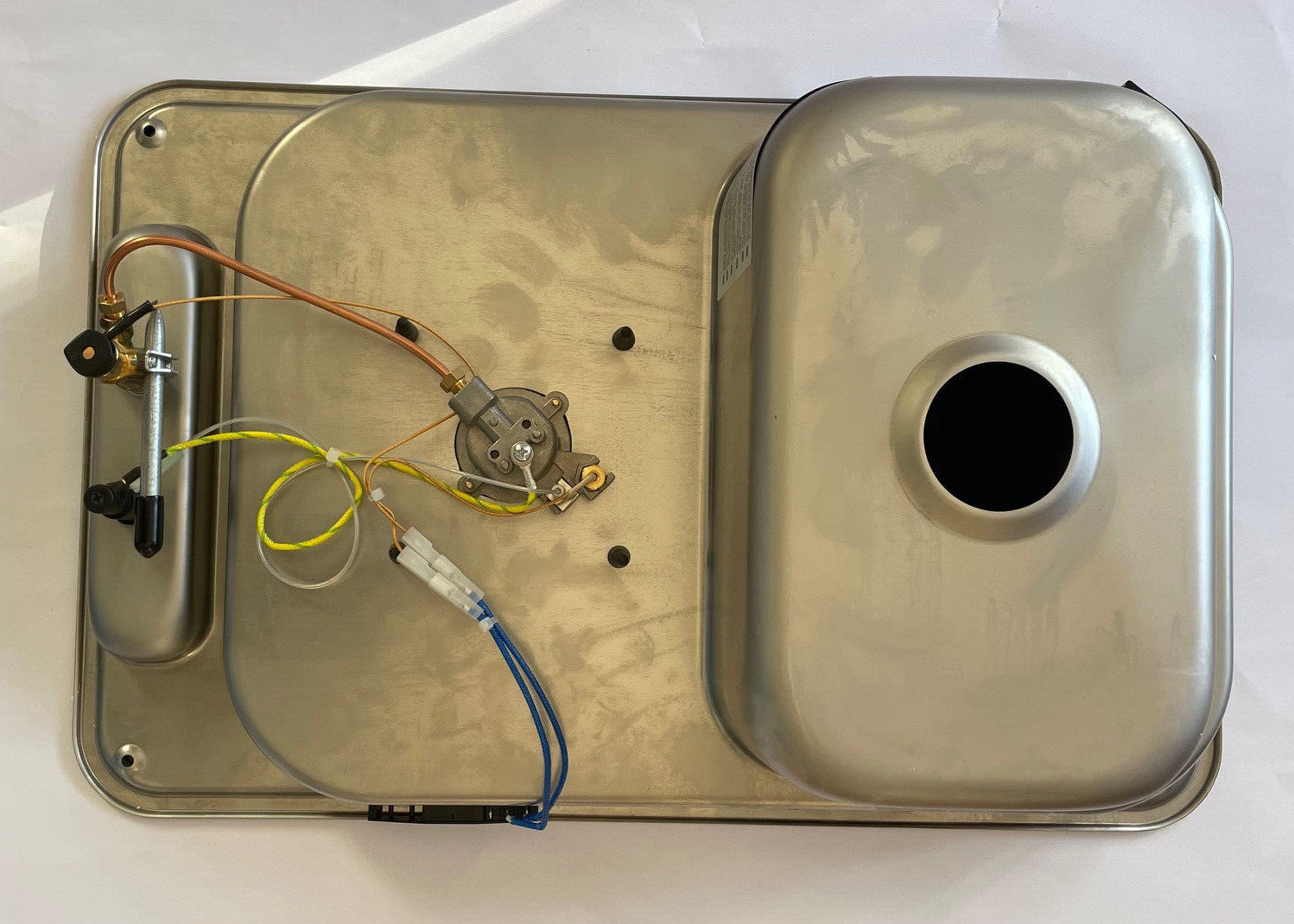 Gas Kocher Spüle Kombination FL1323 Can Spüle rechts Glasabdeckung 41826f NEU