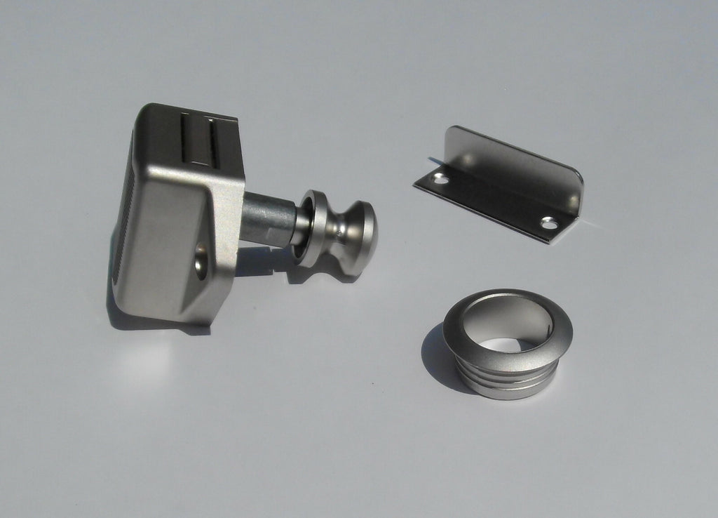 Push Lock mini Schloss Spezial Schlösser Kunststoff silber 53274r NEU