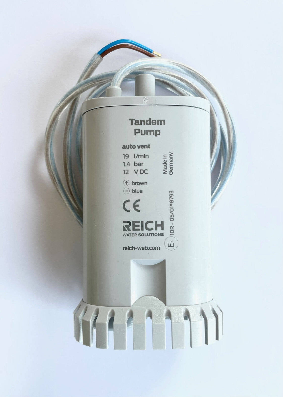 Wasserpumpe Tauchpumpe 19 L TWIN grau Tandem 1,4 bar Entlüftung 300f409-1 NEU