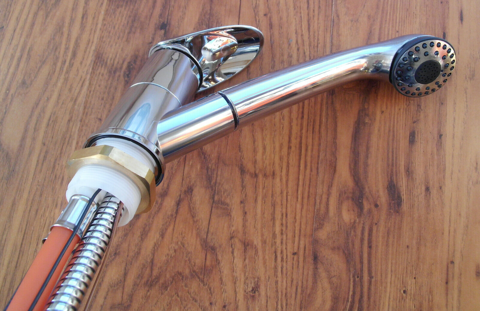 Wasserhahn Einhebelmischer Pelikan Dusche chrom ausziehbar Wohnmobil 63076r NEU