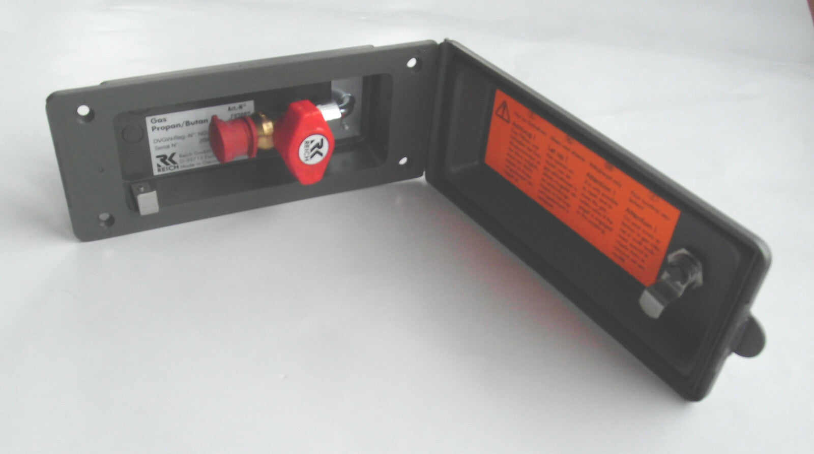 Gas Sicherheits Steckdose GRAU für außen Reich Versorgungsklappe 310f971 NEU