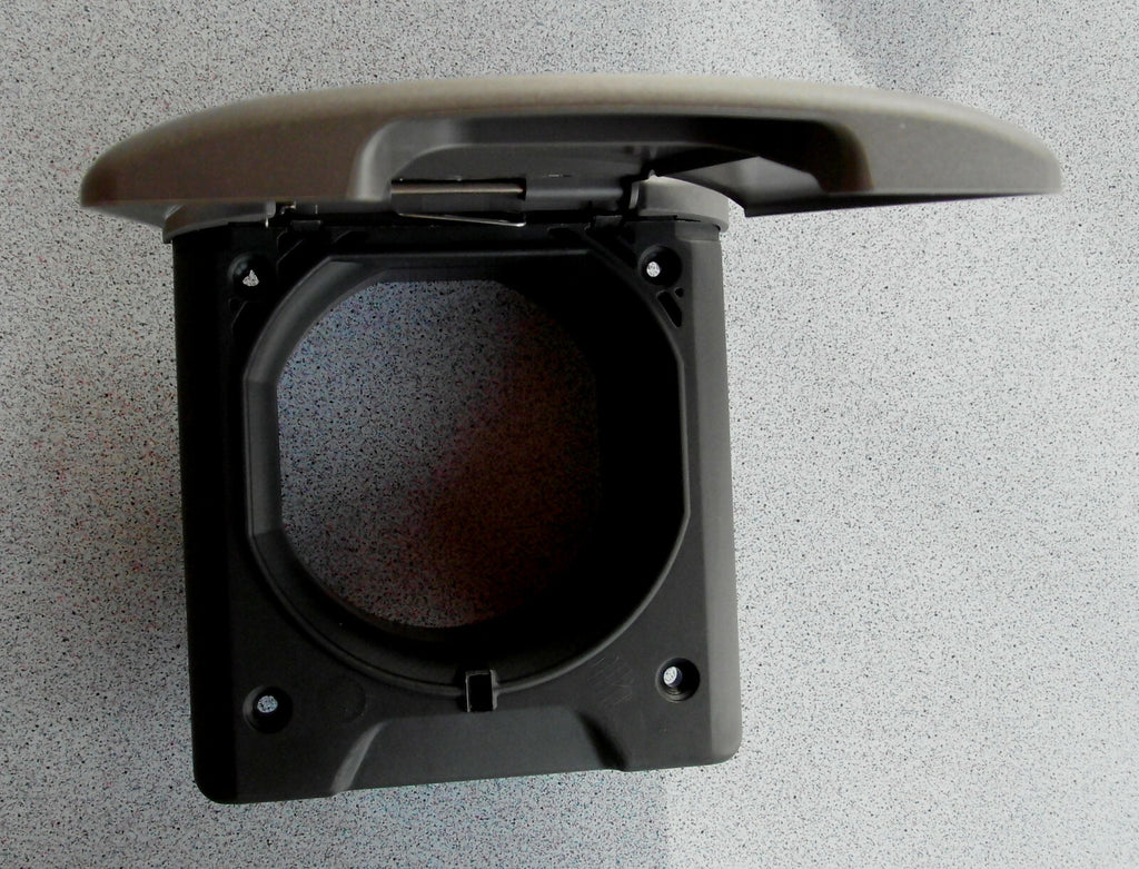 Versorgungs Klappe mit Magnetdeckel dunkelgrau Leerdose offen 300f881 NEU