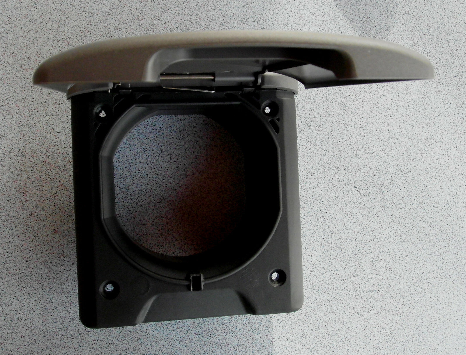 Versorgungs Klappe mit Magnetdeckel dunkelgrau Leerdose offen 300f881 NEU