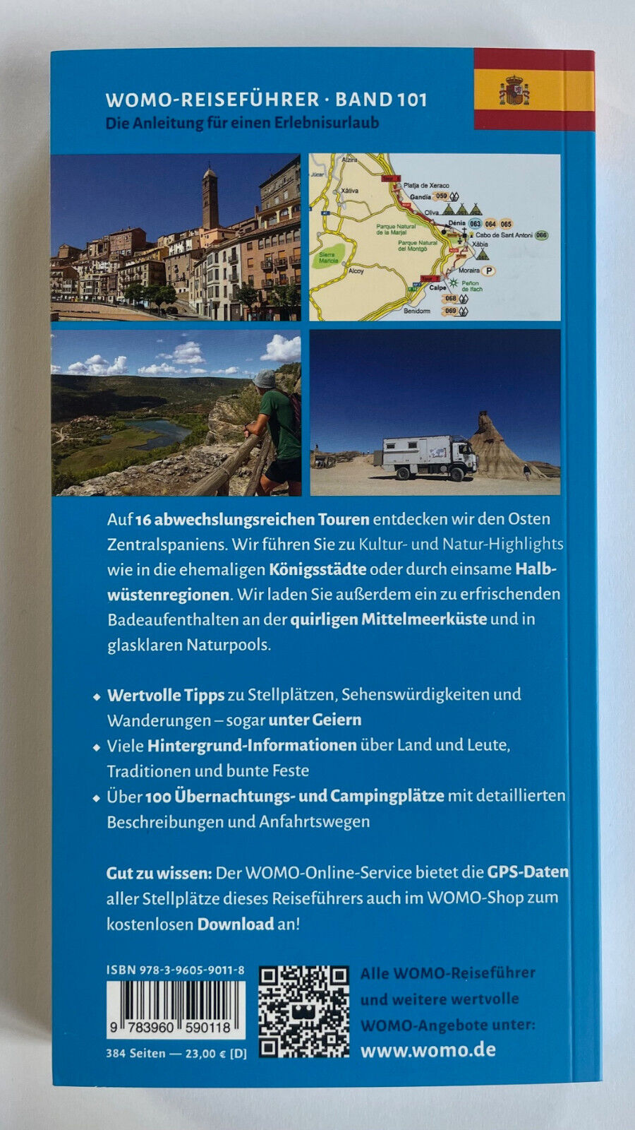 Mit dem Wohnmobil nach Zentralspanien Osten WOMO Reihe Band 101 Reiseführer NEU