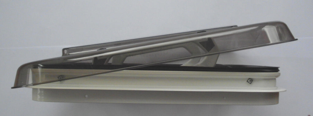 Dachluke Dachhaube rauchfarben für Ausschnitt 35 x 50 cm Gitterstäbe 36020r4 NEU