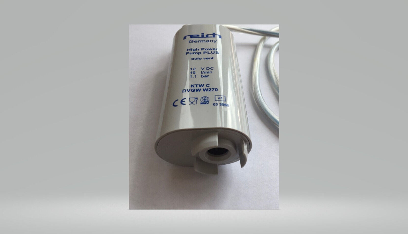 Wasserpumpe Tauchpumpe Reich 1,1 bar 19 L Pumpe mit Entlüftung 300f100-1 NEU
