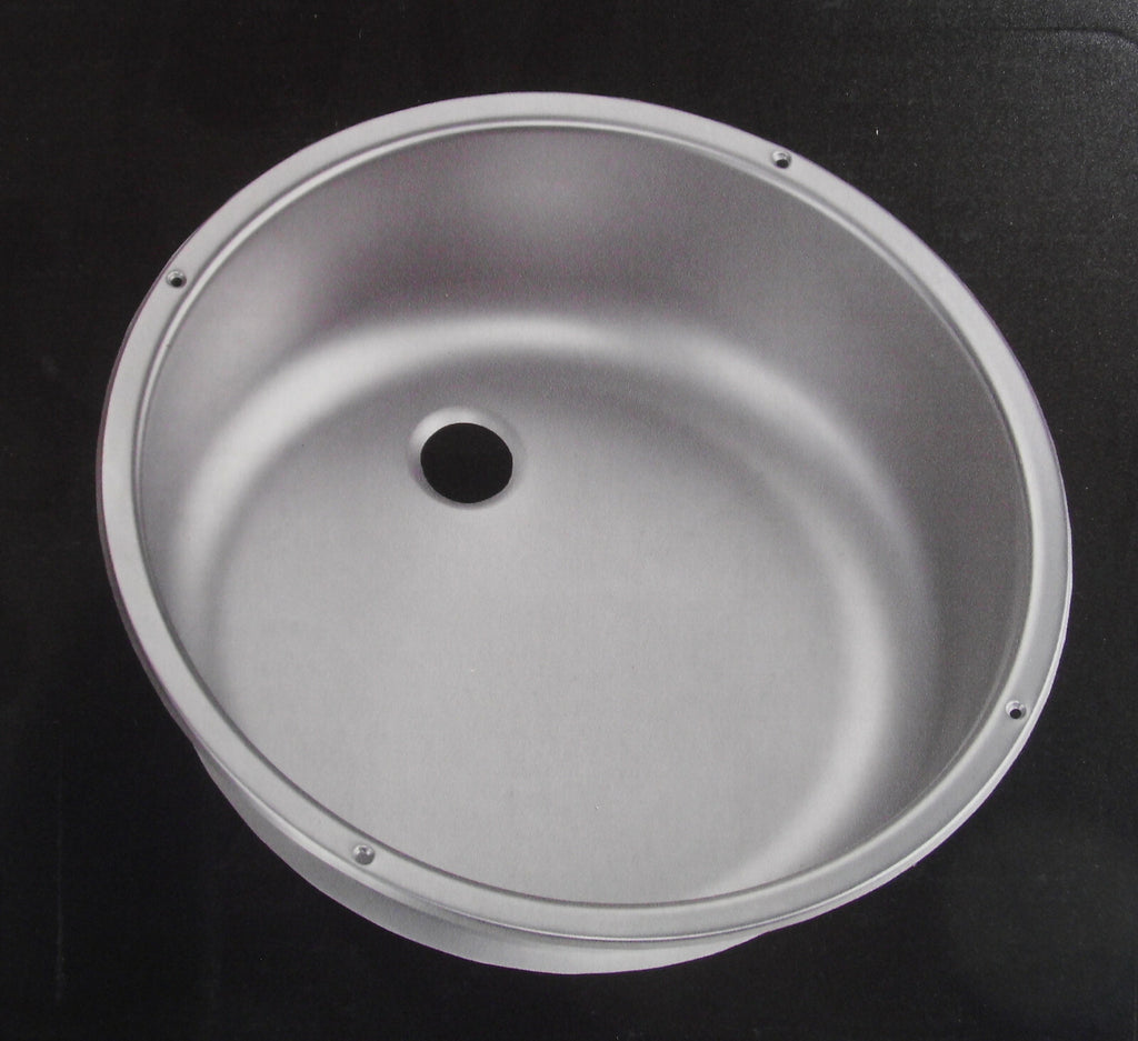 Spülbecken rund 40 cm Spüle Edelstahl Dometic 928 für Wohnmobil  41410f NEU