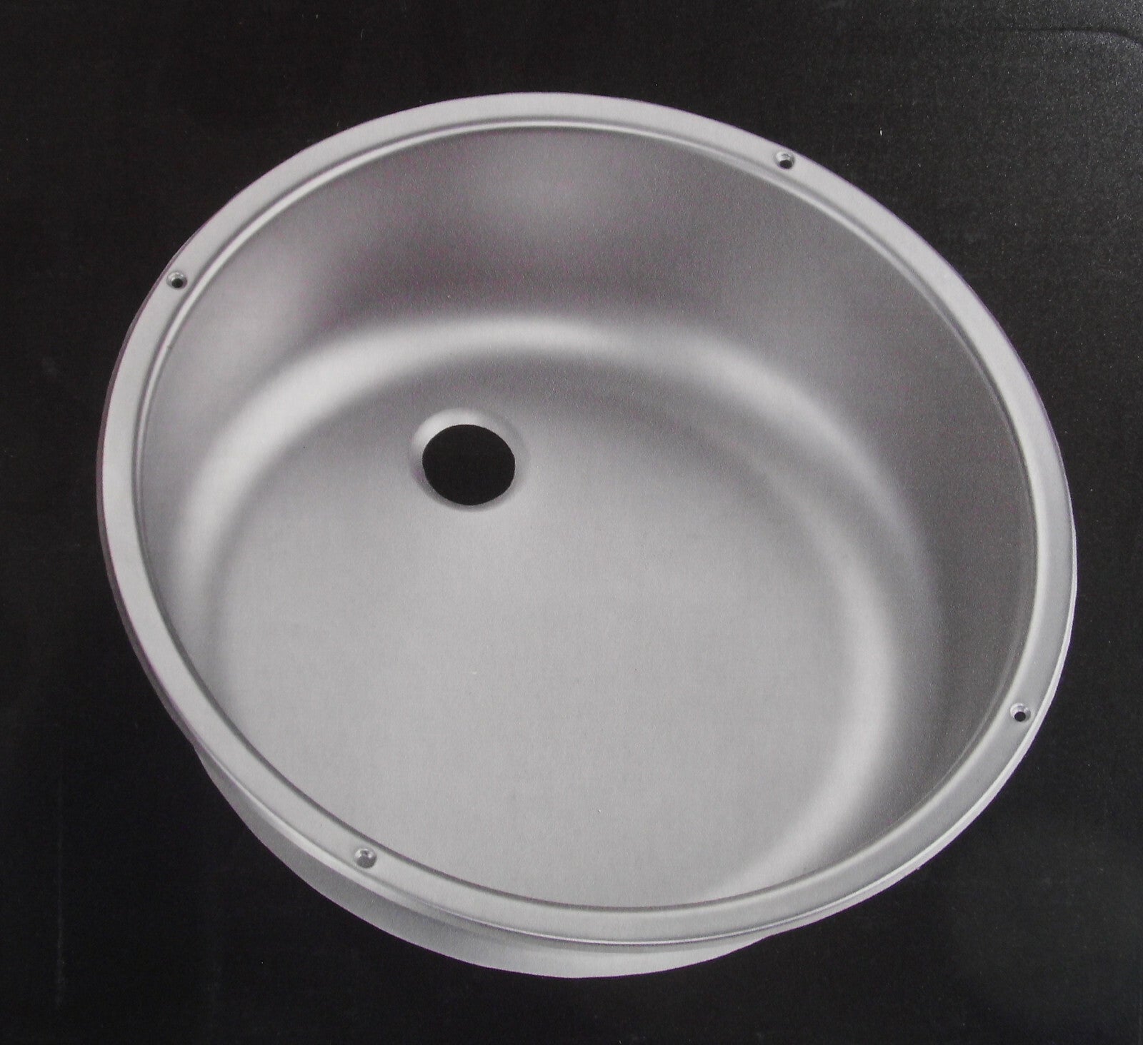 Spülbecken rund 40 cm Spüle Edelstahl Dometic 928 für Wohnmobil  41410f NEU