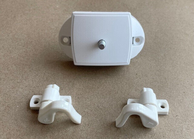 Ersatz Push Lock für Stangen Schloss beidseitig Weiß inkl. Haken 227960b6 NEU