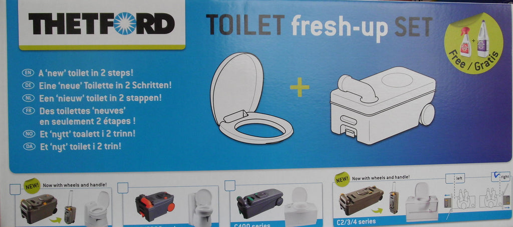 Thetford Fresh-Up-Set C2 Rechts Cassette Tank mit Räder  301f958 NEU