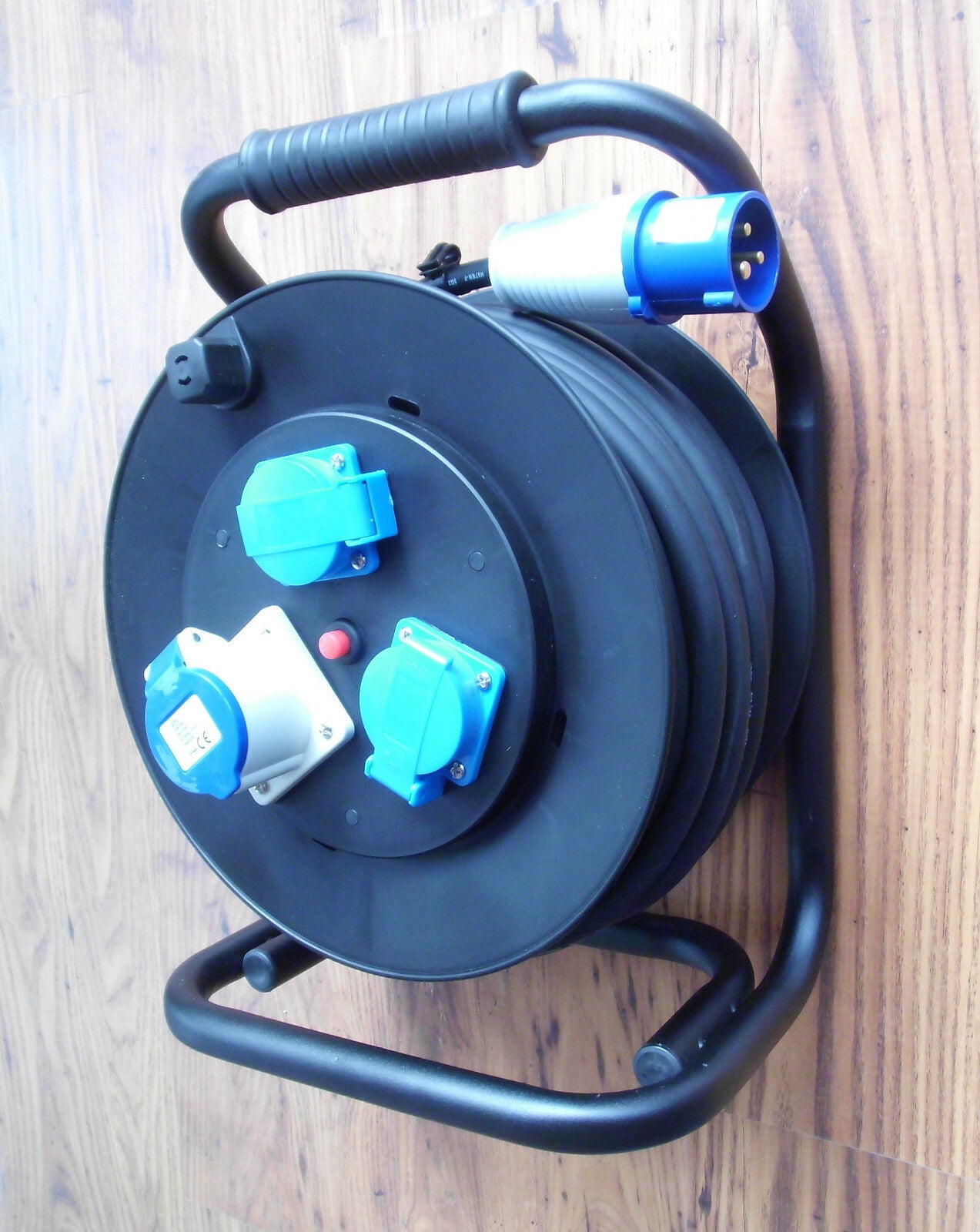 Kabeltrommel 230 V CEE Stecker, CEE Steckdose 2x Schukosteckdose 25 M 80505p NEU