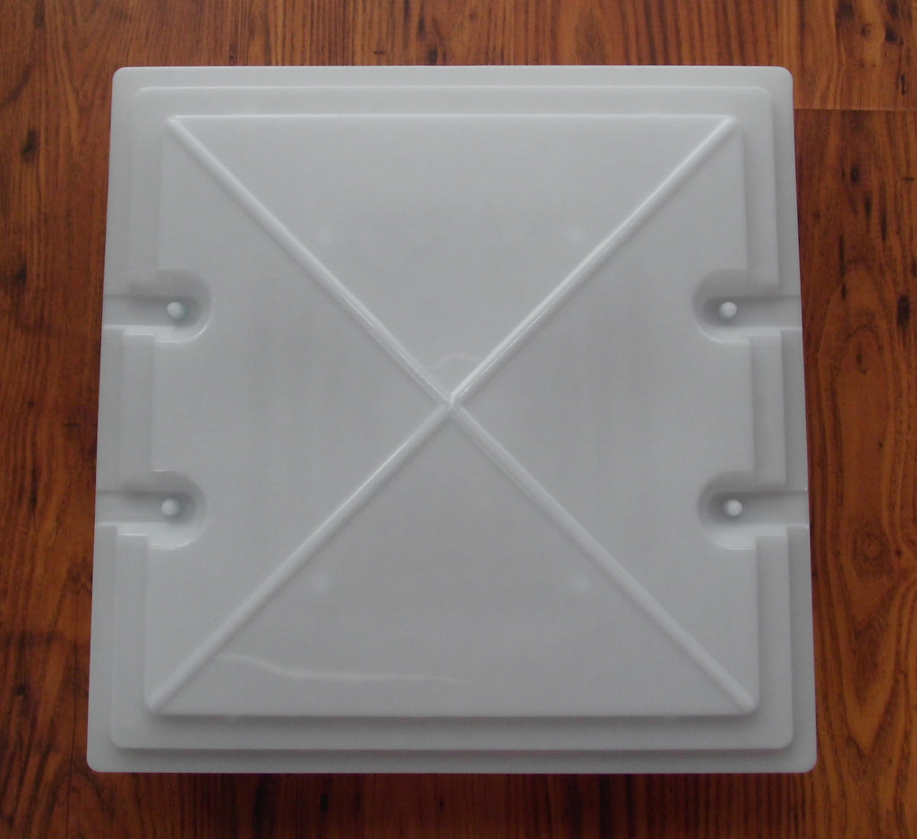 Ersatzglas FÜR Dachhaube 40 x 40 MPK 42 Dachluke Ersatzhaube BEIGE 63640m NEU