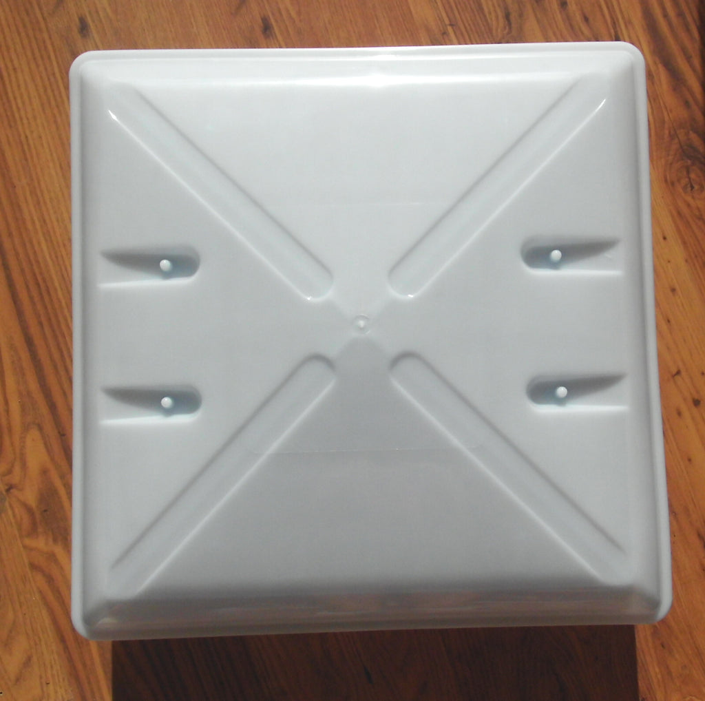 Dachhaube weiß 40 x 40 MPK 42K Rollo + Moskitonetz Rollo mittelgrau 206f035 NEU