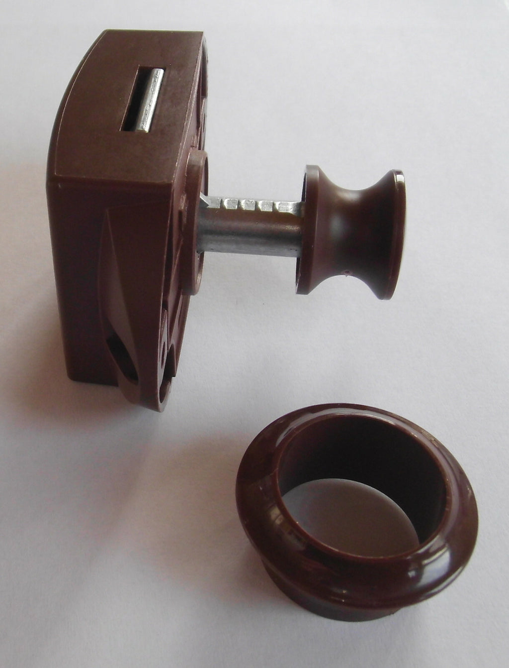 Push Lock Schloss Möbelschloss Knopf + Rosette braun (o.L.) 532700r10 NEU