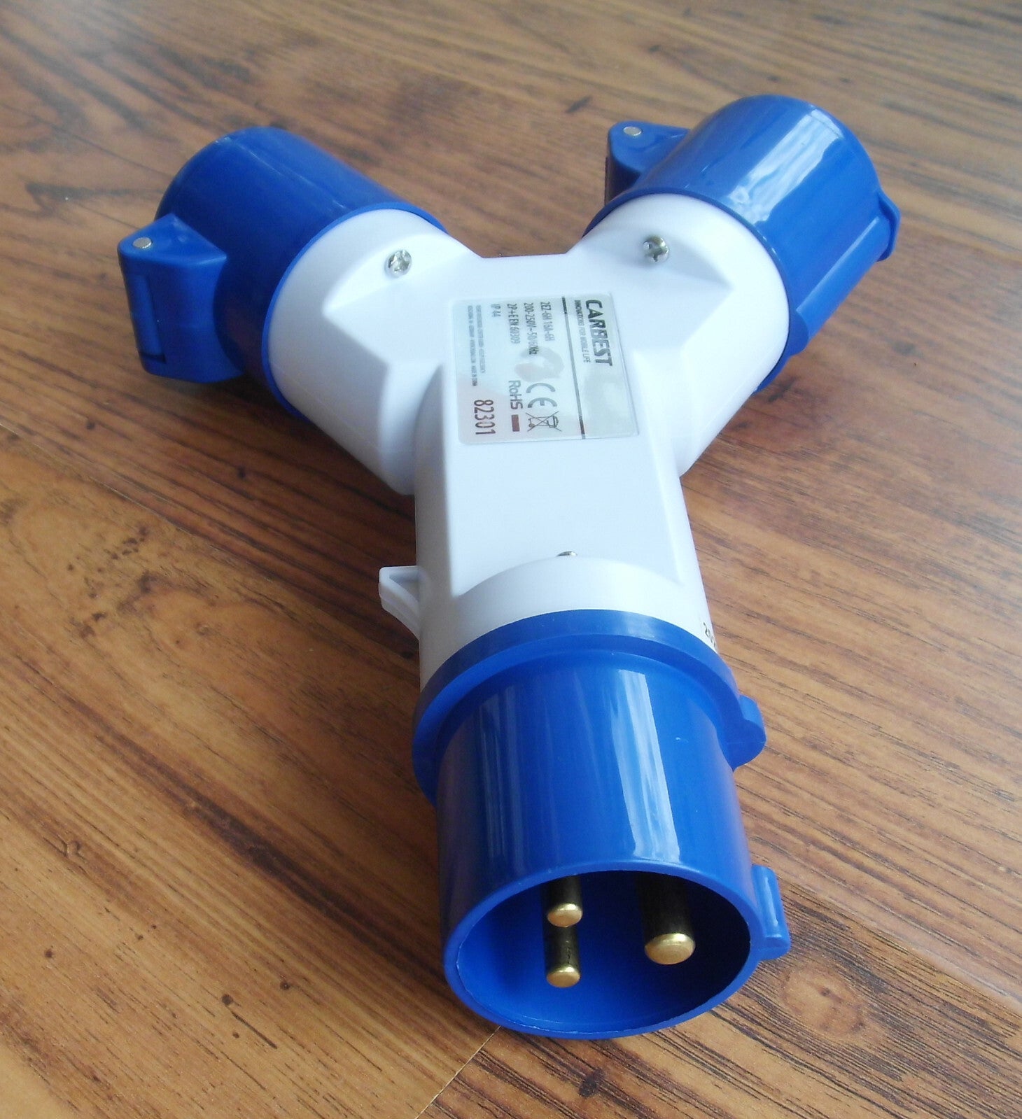CEE - Doppel - Stecker 3 - polig Verteilersteckdose für 230 Volt 80568p NEU