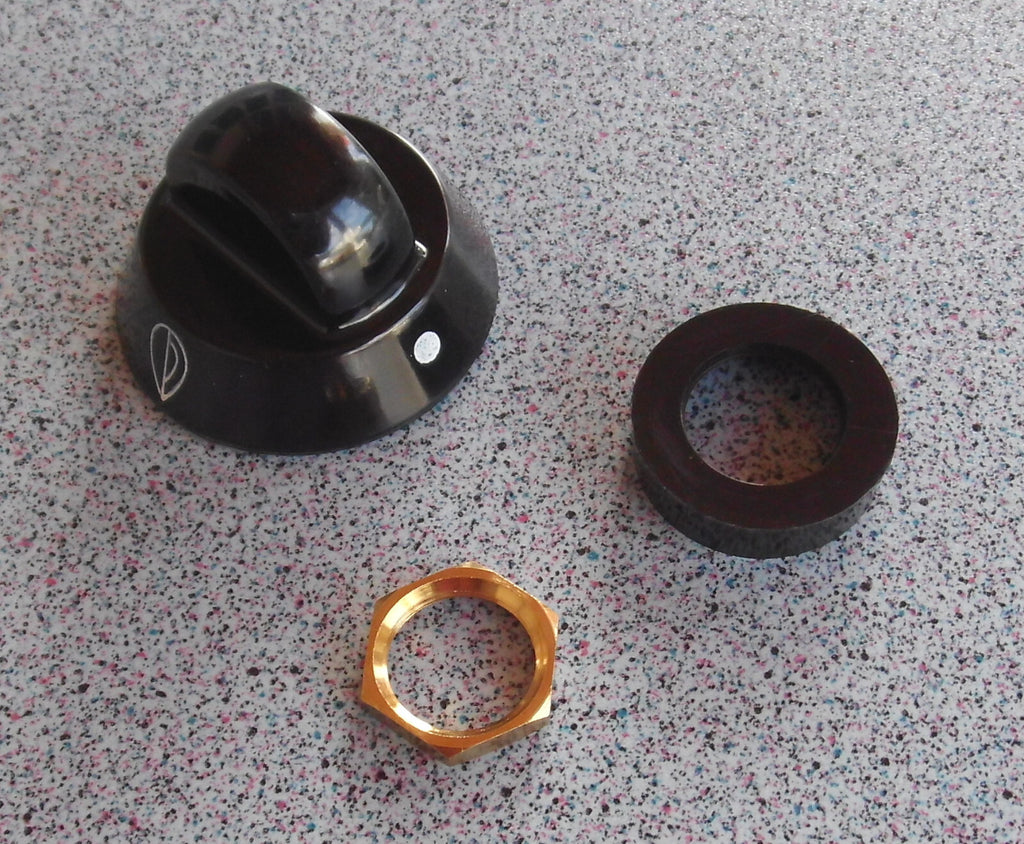 Knopf + Ringe für Kocher SMEV Dometic Gaskocher Drehknopf Herd groß  S-131f  NEU