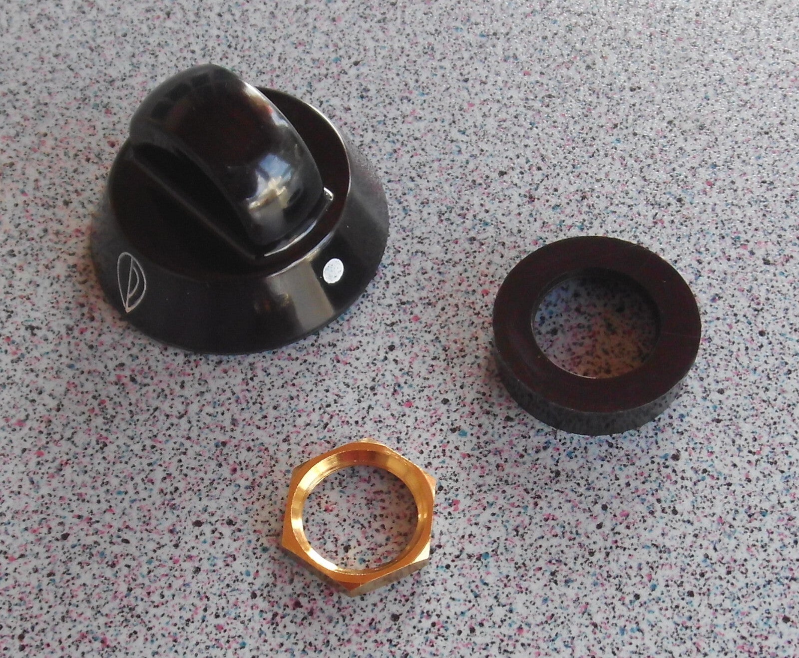 Knopf + Ringe für Kocher SMEV Dometic Gaskocher Drehknopf Herd groß  S-131f  NEU