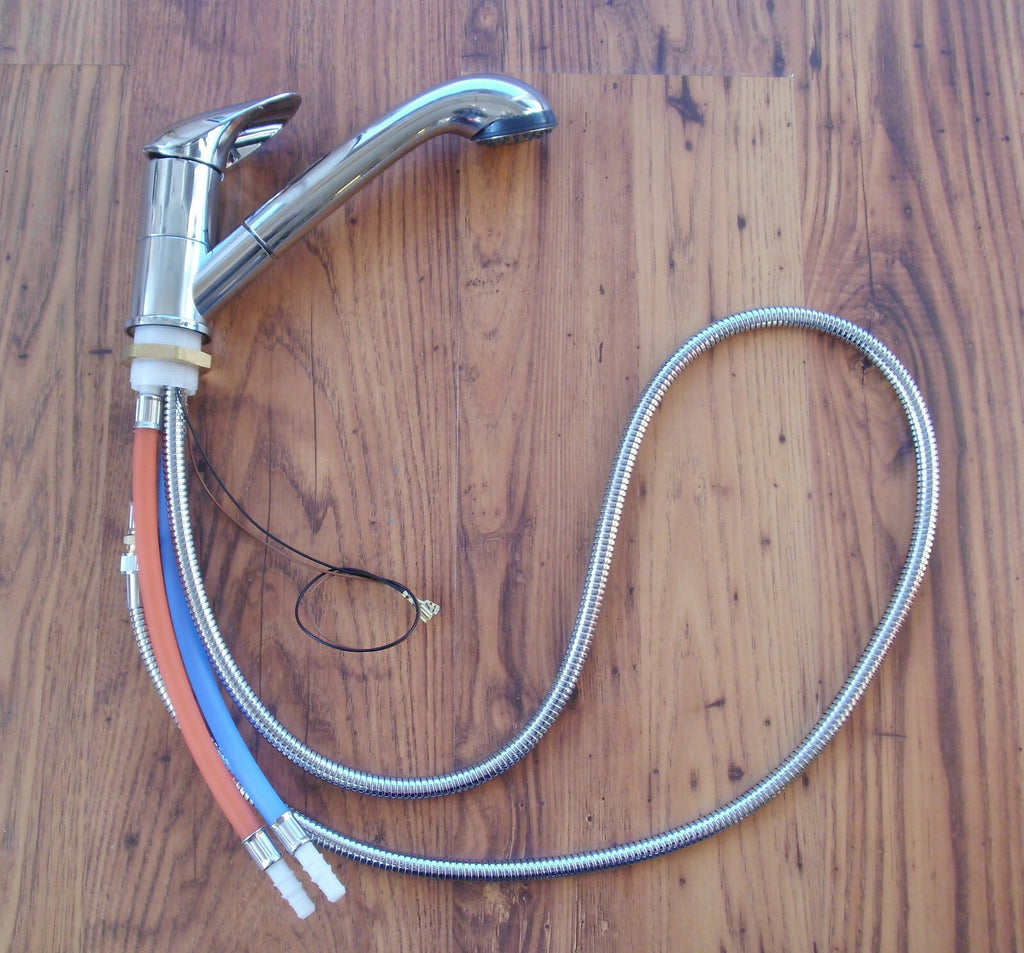 Wasserhahn Einhebelmischer Pelikan Dusche chrom ausziehbar Wohnmobil 63076r NEU