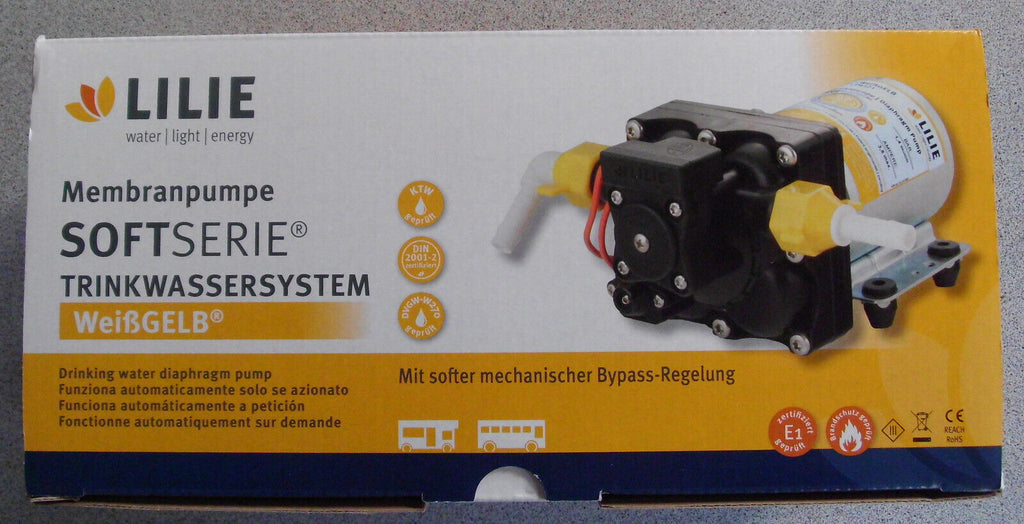 Lilie Wasserpumpe LP4142 SOFT Serie 12 V Druckwasser Pumpe 11,3L 303f187 NEU