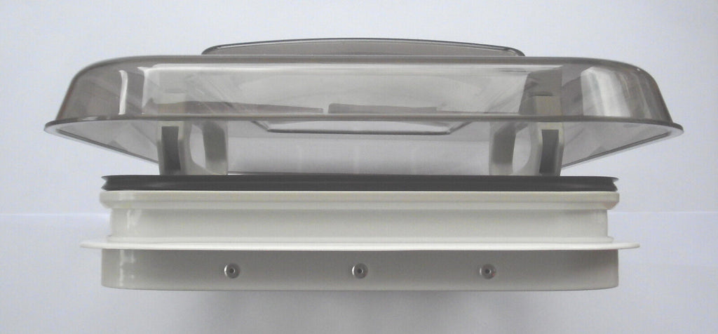 Dachluke Dachhaube rauchfarben für Ausschnitt 35 x 50 cm Gitterstäbe 36020r4 NEU