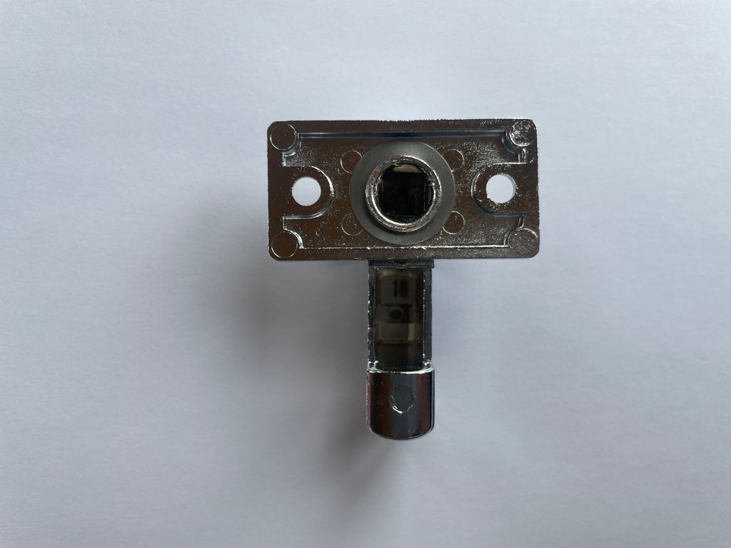 Türvorreiber Metall 11mm hoch verchromt Riegel Tür Schloss  129390b2 NEU